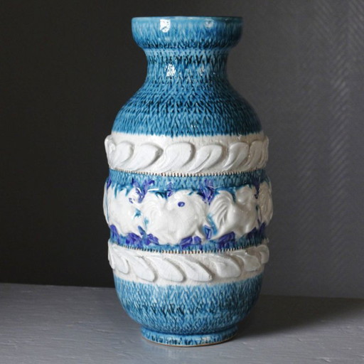 Large vintage ceramic vase Fratelli Fanciullacci workshops Italy 1970s