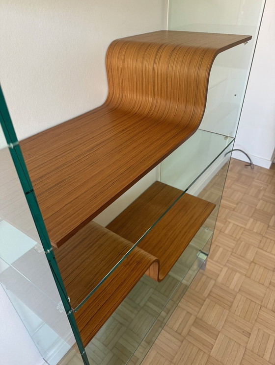 Image 1 of Design Wave Cabinet Glass + Wood Urbinati