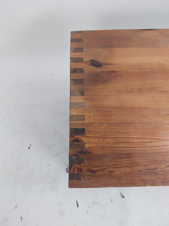 1x 1970s Ate Van Apeldoorn Side Table in Pine Wood 60 X 40 X 41cm (photo 3 of 9)