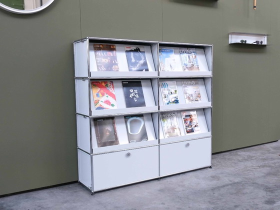 Vintage USM Haller Display Commode Kast – Opbergkast, Metal (photo 3 of 8)