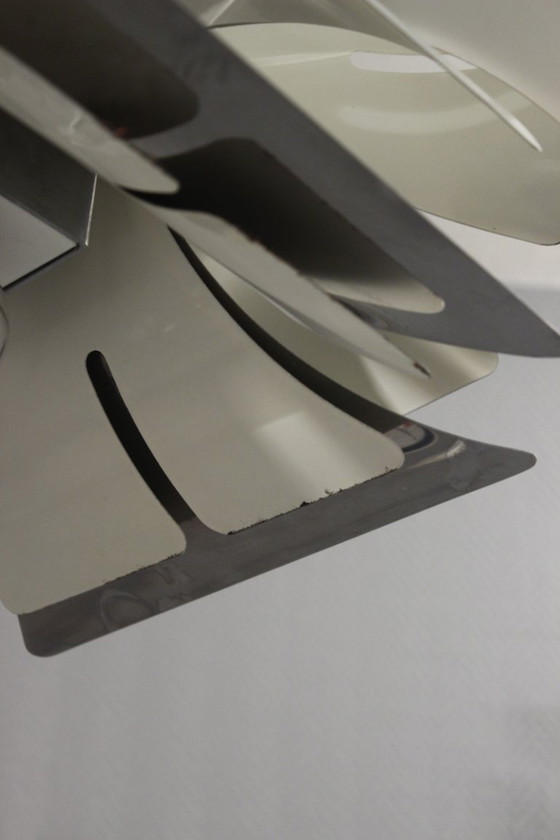 Image 1 of Zonca Illuminazione - Imposant lustre Space Age chromé design Italien 1970s