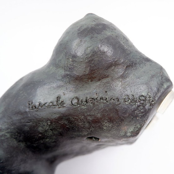 Image 1 of Scultura di nudo in bronzo e terracotta - Pascale Quoirin - XX secolo