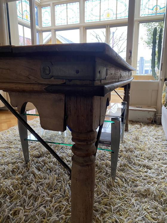 Image 1 of Table ancienne en teck indien