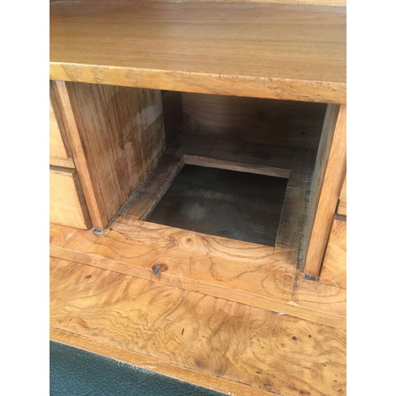 Image 1 of Vintage empire burr walnut secretary with detached columns, 1930