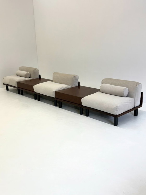 Image 1 of Italian modular sofa with coffee table set in Japandi Style