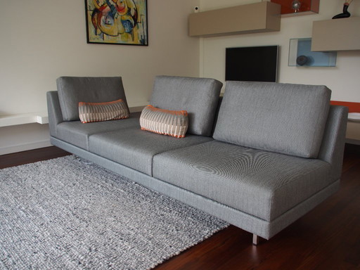 Divano dal design unico a 3 posti con elementi girevoli