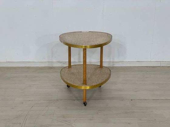 Image 1 of Carrello da portata di metà secolo carrello da tè carrello laterale carrello da bar