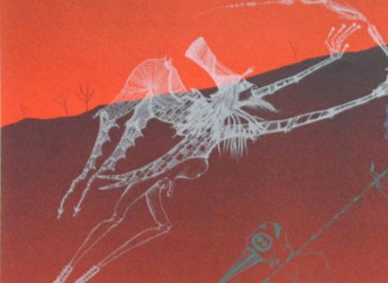 Image 1 of Castellnou 1978 Litografia di Joan Ponç – Poster surrealista astratto