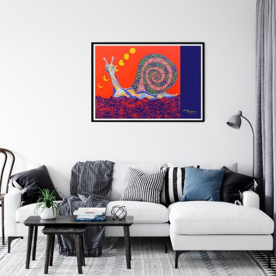 Snail - Yayoi Kusama - 1989 Poster 100 X 70 Cm Fine Art – Affiches, Paper (photo 2 of 6)