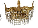 Hollywood Regency Style - 2 Rhinestone Wall Lights - Gilded - 60s