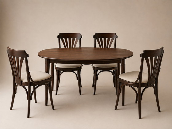 Set di 4 sedie da pranzo vintage scandinave | Danesi – Set da pranzo, Wood (photo 3 of 7)