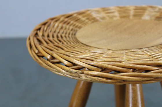 Image 1 of 1970s Jan Kalous Wooden Stool for ULUV, Czechoslovakia 