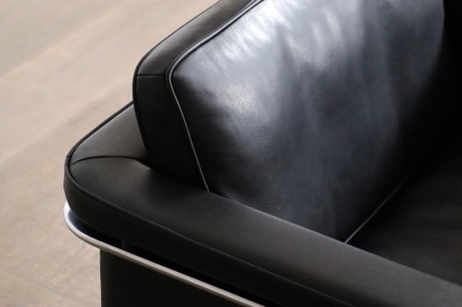 Horst Brüning Model 6912 Lounge Chair in zwart leer voor Kill International, Duitsland 1967 – fauteuils (photo 2 of 14)