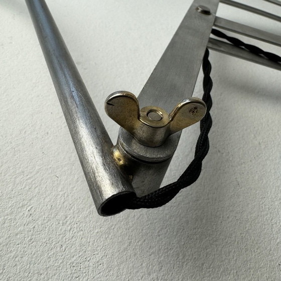 Image 1 of ALTE GROSSE LAMPE INDUSTRIELLE AKKORDEON-WANDLEUCHTE