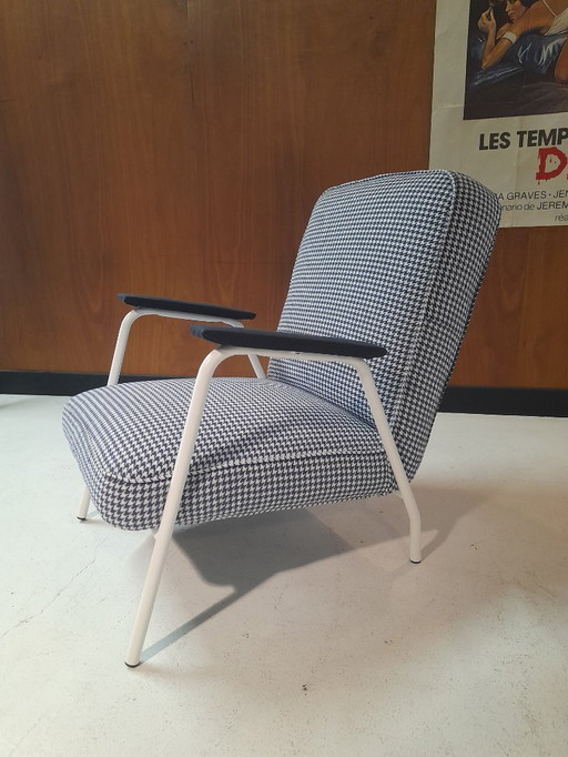 Rare and exceptional Pierre Guariche lounge chair for Trefac
