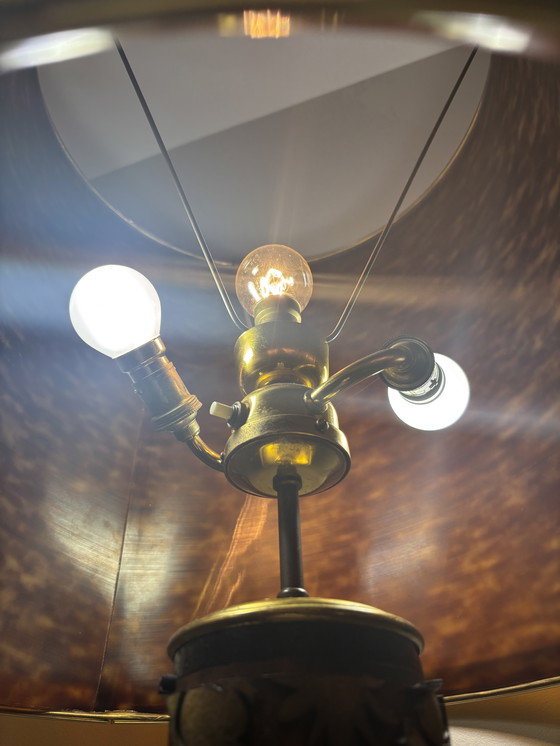 Image 1 of Lamp met drukrol, eind 19e eeuw