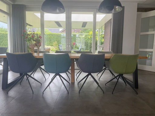 Zuiver Doulton dining room chairs - 8 pieces