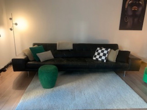 4-seater leather sofa