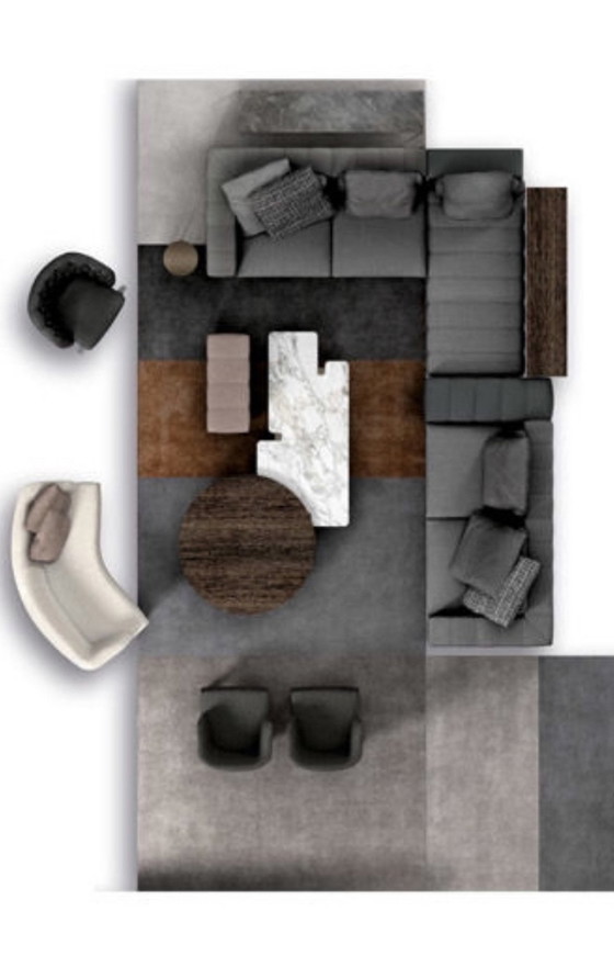 Image 1 of Minotti Freeman modulaire hoekbank stof cat. G lp € 35.000,- 