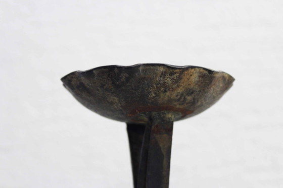 Image 1 of Brutalist candlestick in iron 1950