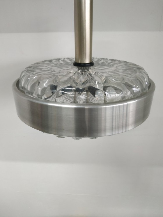 Image 1 of Lampada ad anello vintage anni '60 in stile scandinavo (UFO) con paralumi in cristallo