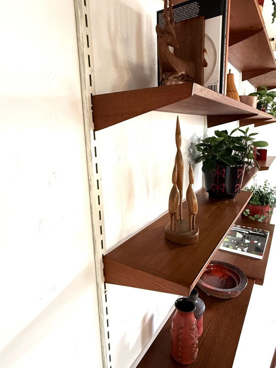 Image 1 of Vintage teakhouten modulair wandsysteem, Kai Kristiansen ‘60