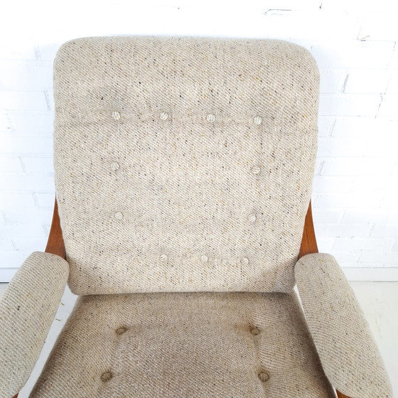 Image 1 of Vintage Westnofa fauteuil & hocker mid century modern design