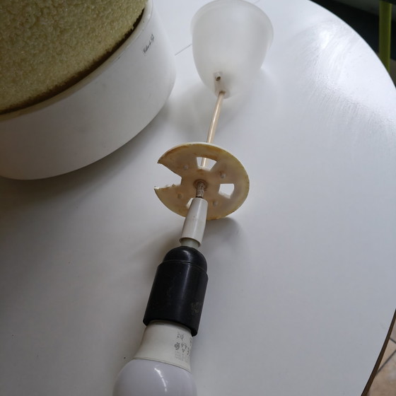 Image 1 of Vintage Space Age Granulaat Hanglamp – Ø42 cm – Jaren 70 Globe Hanglamp