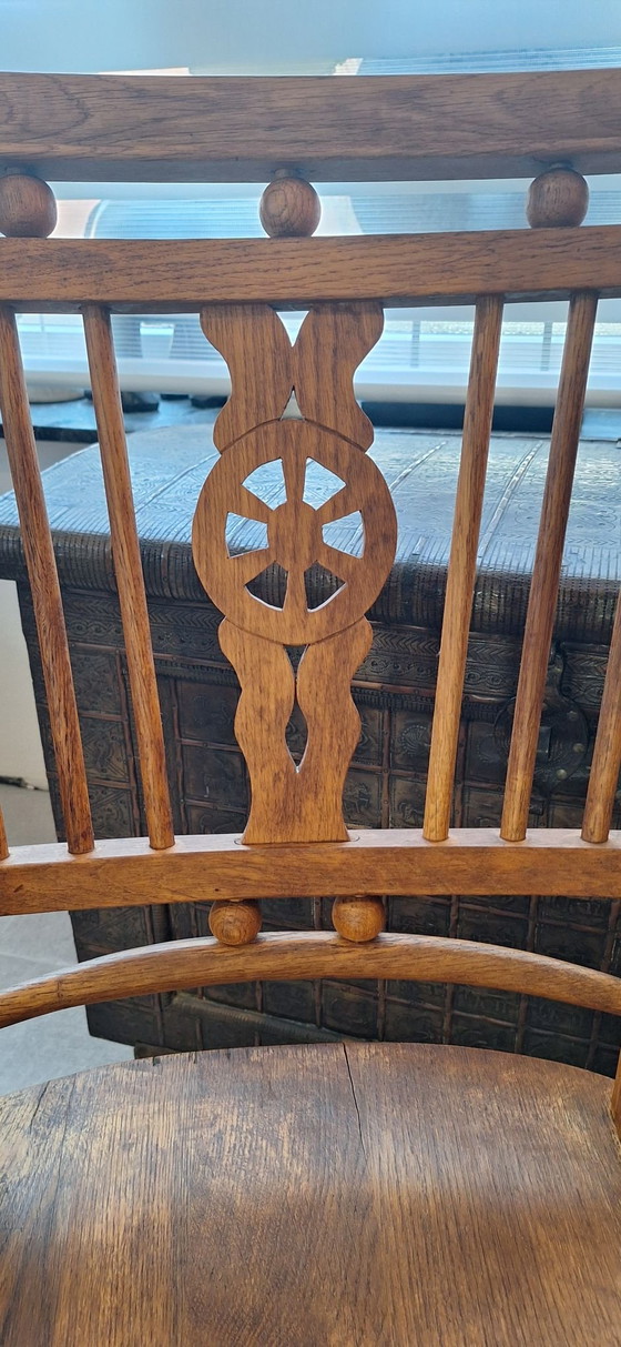 Set di poltrone vintage Mendlesham (Windsor), Sedie da pranzo, Legno, Marrone (foto 7 di 13)