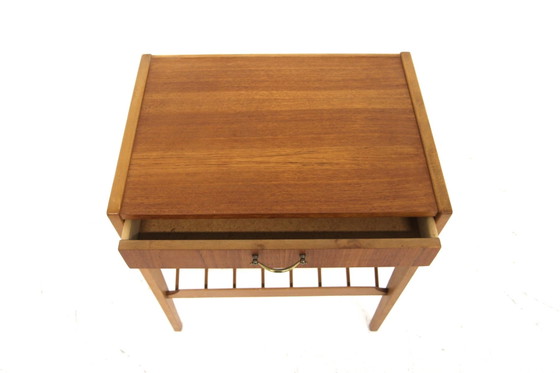 Scandinavisch Teak Nachtkastje, Zweden, 1960, Metaal, Scandinavian (foto 4 van 6)