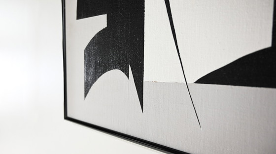 Image 1 of Artist Unknown, Abstract Composition, Acrylic on Canvas.