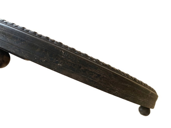 Image 1 of Art Deco tray in silver-plated metal and mirror, circa 1920