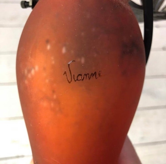 Image 1 of design lamp Vianne art nouveau style glas