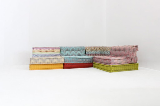 Canapé Mah Jong Roche Bobois Missoni design par Hans Hopfer, lot de 12