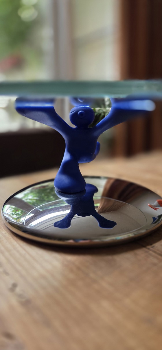Alessi Cake Stand Running Man – Kitchen accessories, Metal, Glass (photo 4 of 5)