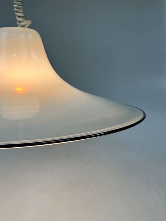 Image 1 of Vintage Murano Glass Pendant Lamp, Renato Toso for Leucos Italy, 1970s