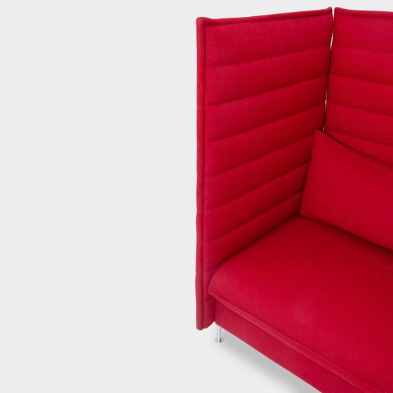 Vitra Alcove Sofa, rot, 238 x 136 cm – Metal, Textile (photo 6 of 7)