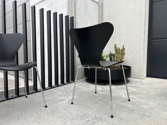 Image 1 of 6 sedie Fritz Hansen, Arne Jacobsen