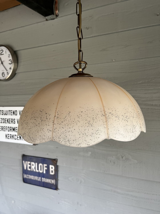 Image 1 of Suspension citrouille vintage Herda Amsterdam Hollywood Regency