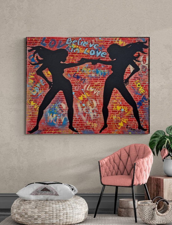 Image 1 of Jovan SRIJEMAC - Ombre d'amore - Dipinto dell'artista