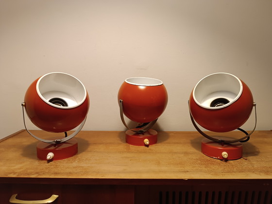 Image 1 of trio of vintage eyeball spotlights