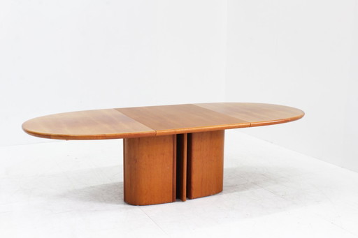 Table de salle à manger ovale extensible vintage Skovby Danish