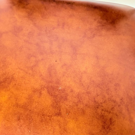 Chrome Bar Stools 1970s Cognac Faux Leather Upholstery – Barstools, Skai (photo 13 of 14)
