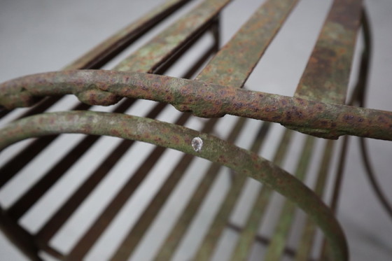 Image 1 of Set of three sculptural iron chairs, in the style of André Dubreuil