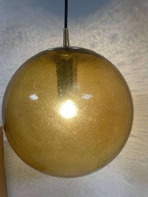 UNIEK: Vintage Peill & Putzler 'Blasenglas' Hanglamp – New Old Stock (NOS)