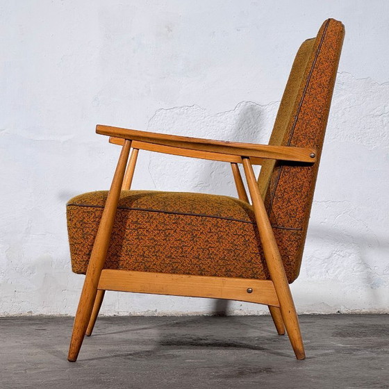 Een paar Hongaarse fauteuils, jaren 60 – Textile (photo 4 of 11)