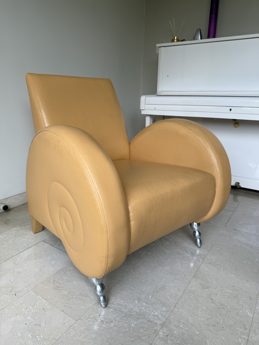 Leather snail house chair