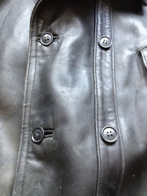 Image 1 of Giacca di pelle militare vintage, da aviatore o da carrista.