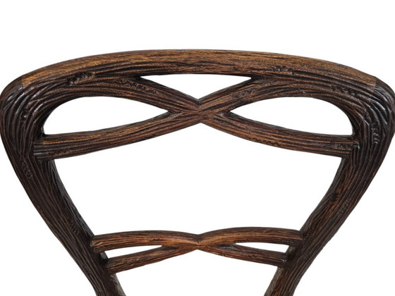 Image 1 of Horrix - Silla de comedor - (madera de cerezo) - Mimbre - La Haya - 1860