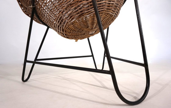 Image 1 of Tumbona de ratán, 1960